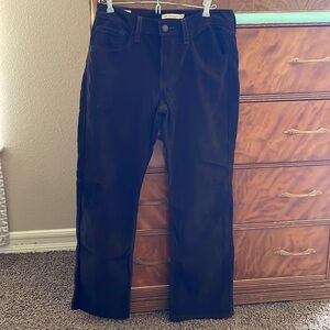 Levi’s Premium Dark Chocolate Brown Middy Ankle Bootcut Corduroy Jeans